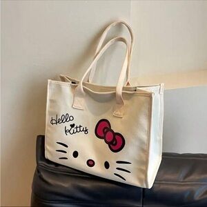 Hello Kitty canvas tote bag